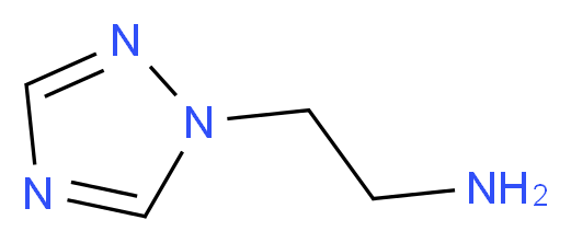 1-(2-Aminoethyl)-1H-1,2,4-triazole_分子结构_CAS_)
