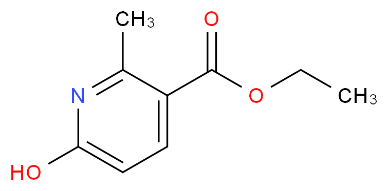 ethyl 6-hydroxy-2-methylpyridine-3-carboxylate_分子结构_CAS_3424-43-9
