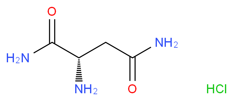 (2S)-2-aminobutanediamide hydrochloride_分子结构_CAS_57471-69-9