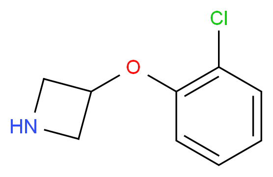 3-(2-Chlorophenoxy)azetidine_分子结构_CAS_954222-94-7)