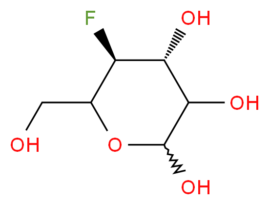 (4R,5S)-5-fluoro-6-(hydroxymethyl)oxane-2,3,4-triol_分子结构_CAS_29218-07-3
