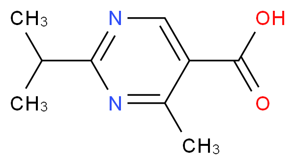 2-isopropyl-4-methyl-5-pyrimidinecarboxylic acid_分子结构_CAS_954233-00-2)