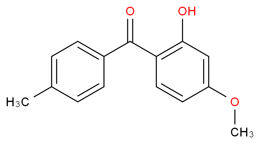 5-methoxy-2-(4-methylbenzoyl)phenol_分子结构_CAS_1641-17-4