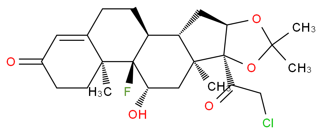 Halcinonide_分子结构_CAS_3093-35-4)