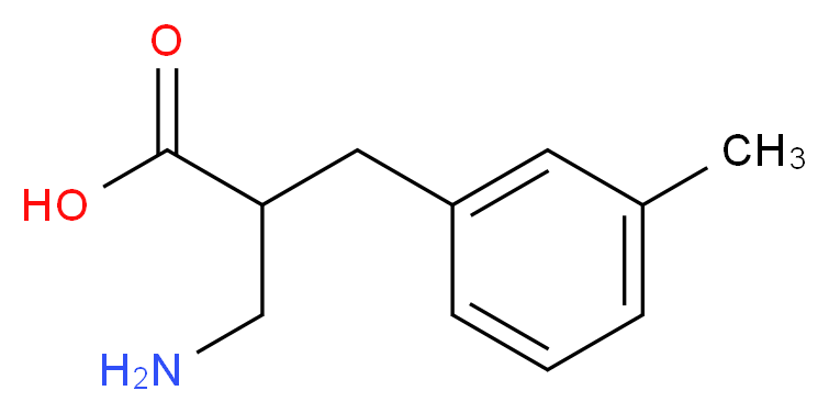 3-amino-2-[(3-methylphenyl)methyl]propanoic acid_分子结构_CAS_910443-77-5