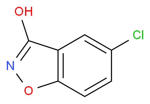 5-chlorobenzo[d]isoxazol-3-ol_分子结构_CAS_24603-63-2)