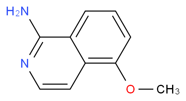 5-methoxyisoquinolin-1-amine_分子结构_CAS_1196152-25-6