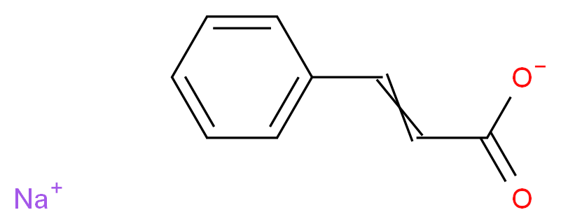 sodium 3-phenylprop-2-enoate_分子结构_CAS_538-42-1