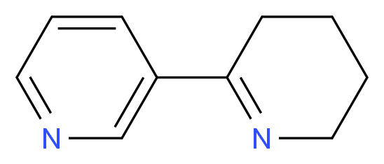 3-(3,4,5,6-tetrahydropyridin-2-yl)pyridine_分子结构_CAS_3471-05-4