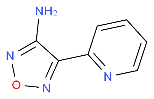 4-Pyridin-2-yl-1,2,5-oxadiazol-3-amine_分子结构_CAS_)