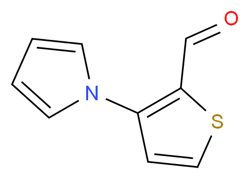 3-(1H-pyrrol-1-yl)-2-thiophenecarbaldehyde_分子结构_CAS_107073-28-9)