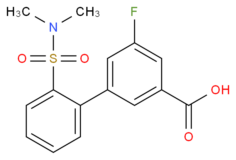 2'-(N,N-Dimethylsulfamoyl)-5-fluoro-[1,1'-biphenyl]-3-carboxylic acid_分子结构_CAS_1261996-26-2)