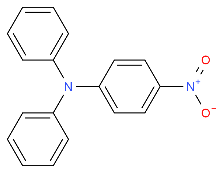 4-nitro-N,N-diphenylaniline_分子结构_CAS_4316-57-8