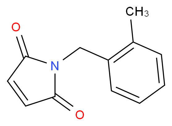 N-((2-Methylphenyl)methyl)maleimide_分子结构_CAS_14080-91-7)