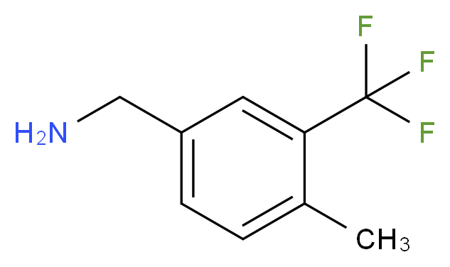 4-甲基-3-三氟甲基苄胺_分子结构_CAS_771581-64-7)
