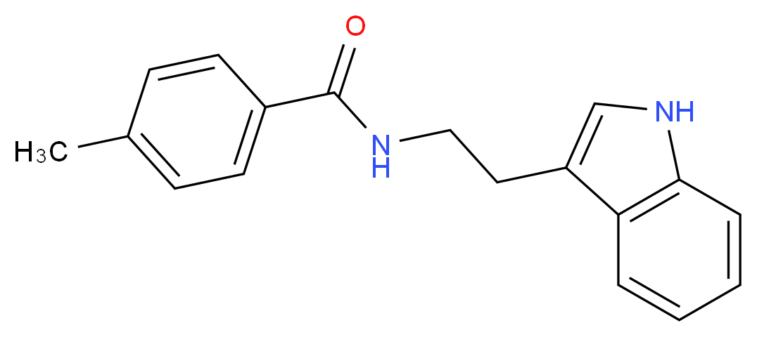 N-(2-indol-3-ylethyl)(4-methylphenyl)formamide_分子结构_CAS_)