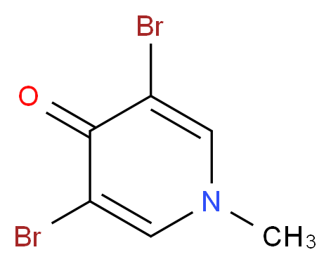 3,5-dibromo-1-methyl-1,4-dihydropyridin-4-one_分子结构_CAS_2683-35-4