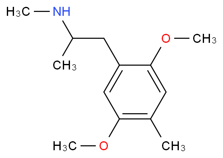[1-(2,5-dimethoxy-4-methylphenyl)propan-2-yl](methyl)amine_分子结构_CAS_92206-37-6