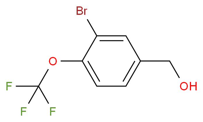 3-Bromo-4-(trifluoromethoxy)benzyl alcohol 98%_分子结构_CAS_85366-65-0)