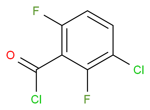 3-Chloro-2,6-difluorobenzoyl chloride_分子结构_CAS_261762-43-0)