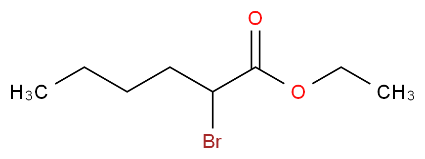 ethyl 2-bromohexanoate_分子结构_CAS_615-96-3