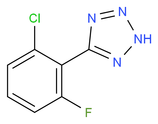 5-(2-chloro-6-fluorophenyl)-2H-1,2,3,4-tetrazole_分子结构_CAS_503293-47-8