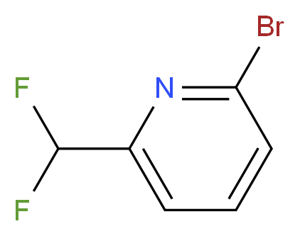 2-Bromo-6-(difluoromethyl)pyridine_分子结构_CAS_872365-91-8)