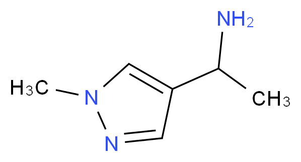 1-(1-methyl-1H-pyrazol-4-yl)ethan-1-amine_分子结构_CAS_)