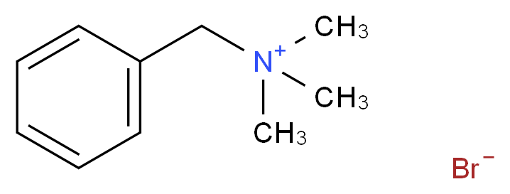 三甲基苄基溴化铵_分子结构_CAS_5350-41-4)