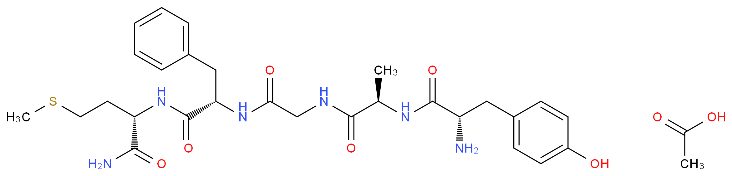 [D-Ala2]-Methionine enkephalinamide acetate salt_分子结构_CAS_100929-50-8)