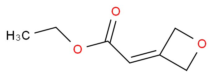 Ethyl 2-(oxetan-3-ylidene)acetate_分子结构_CAS_922500-91-2)