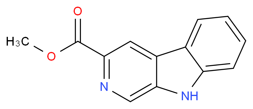 methyl 9H-pyrido[3,4-b]indole-3-carboxylate_分子结构_CAS_69954-48-9