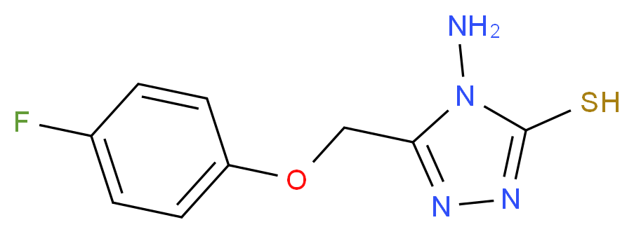 4-Amino-5-[(4-fluorophenoxy)methyl]-4H-1,2,4-triazole-3-thiol_分子结构_CAS_)