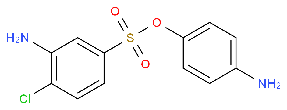 4-aminophenyl 3-amino-4-chlorobenzene-1-sulfonate_分子结构_CAS_64910-68-5