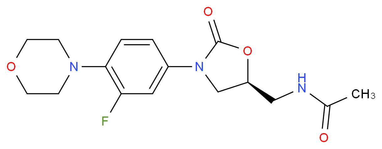 Linezolid_分子结构_CAS_165800-03-3)