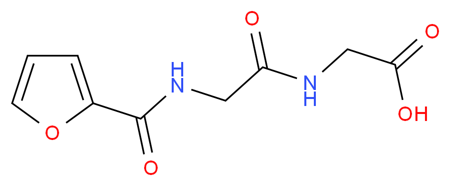 {2-[(Furan-2-carbonyl)-amino]-acetylamino}-acetic acid_分子结构_CAS_313260-20-7)