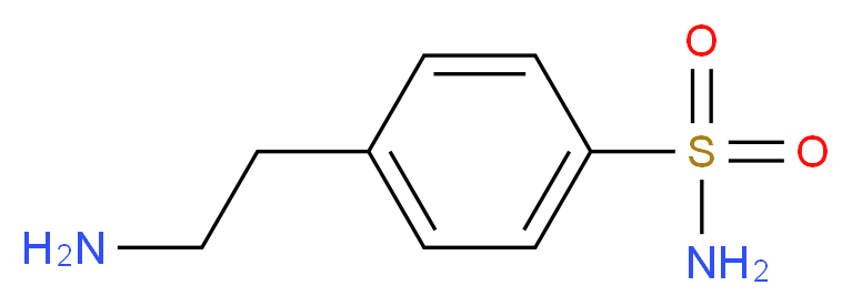 4-(2-aminoethyl)benzene-1-sulfonamide_分子结构_CAS_35303-76-5