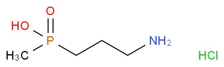 (3-aminopropyl)(methyl)phosphinic acid hydrochloride_分子结构_CAS_168977-94-4
