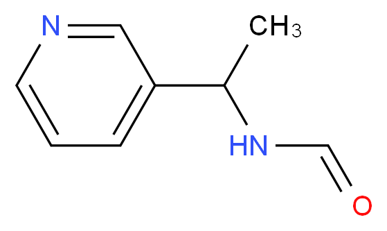 N-[1-(pyridin-3-yl)ethyl]formamide_分子结构_CAS_21131-85-1