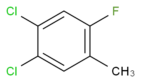 4,5-Dichloro-2-fluorotoluene_分子结构_CAS_)
