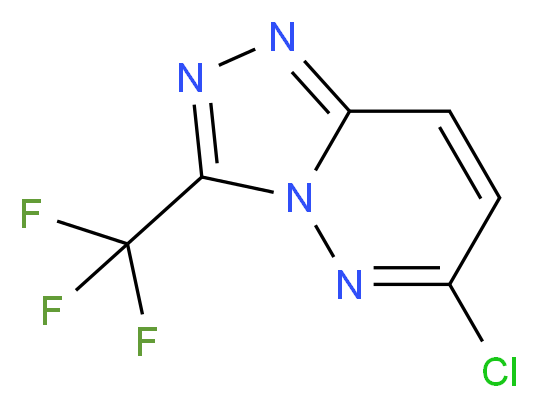 6-chloro-3-(trifluoromethyl)-[1,2,4]triazolo[4,3-b]pyridazine_分子结构_CAS_40971-95-7