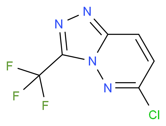 6-chloro-3-(trifluoromethyl)[1,2,4]triazolo[4,3-b]pyridazine_分子结构_CAS_40971-95-7)