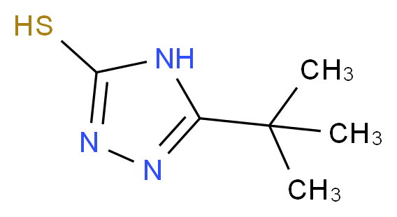 5-tert-Butyl-4H-1,2,4-triazole-3-thiol_分子结构_CAS_38449-51-3)