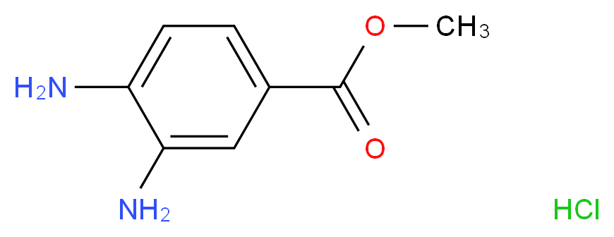 methyl 3,4-diaminobenzoate hydrochloride_分子结构_CAS_1210824-92-2