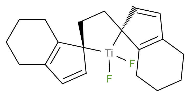 (1R,2'R)-1',1'-difluoro-4,4'',5,5'',6,6'',7,7''-octahydrodispiro[indene-1,5'-[1]titanacyclopentane-2',1''-indene]_分子结构_CAS_214361-86-1