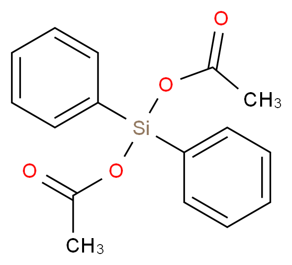 (acetyloxy)diphenylsilyl acetate_分子结构_CAS_2565-07-3