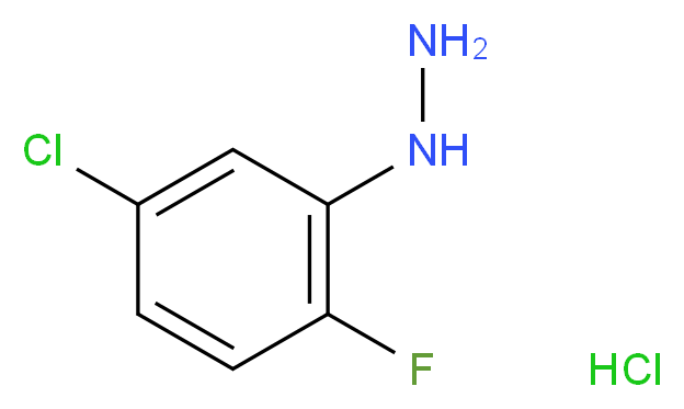 5-Chloro-2-fluorophenylhydrazine hydrochloride 97%_分子结构_CAS_)