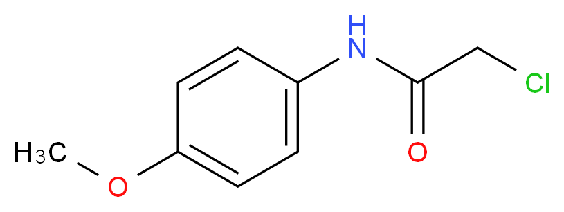 2-chloro-N-(4-methoxyphenyl)acetamide_分子结构_CAS_22303-36-2