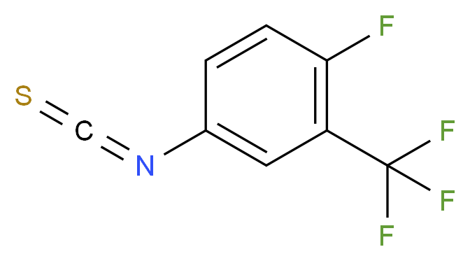 1-fluoro-4-isothiocyanato-2-(trifluoromethyl)benzene_分子结构_CAS_302912-43-2