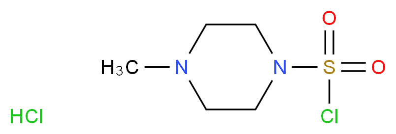 4-methylpiperazine-1-sulfonyl chloride hydrochloride_分子结构_CAS_33581-96-3